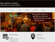 Tablet Screenshot of fbcthermopolis.org